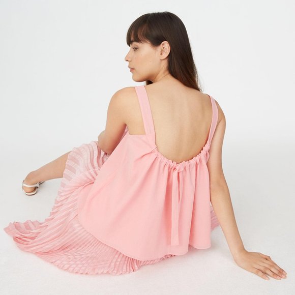 NWT Club Monaco McCarren Tie-Back Cotton Tank - Picture 3 of 10